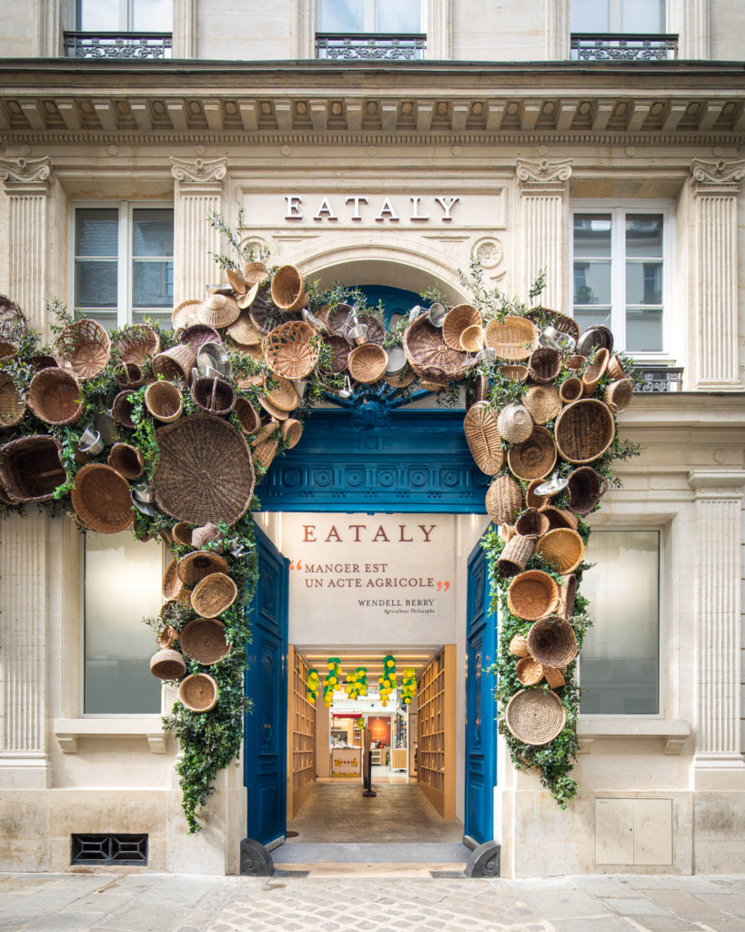 Entréè du temple parisien de la gastronomie italienne, Eataly