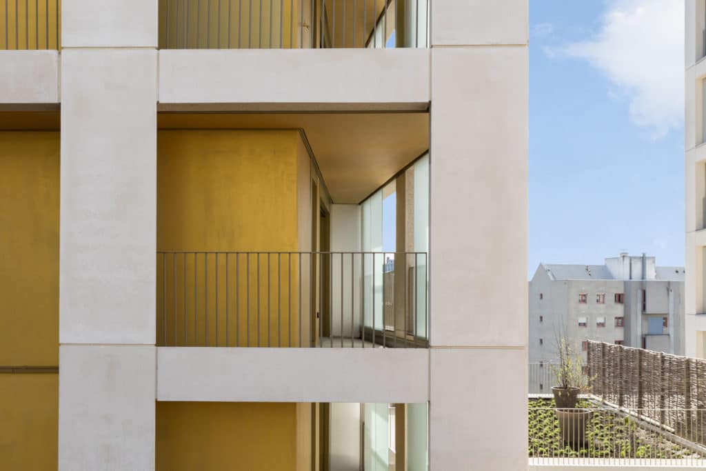 Balcon en retrait, terrasse Nanterre